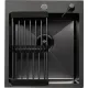 Кухонная мойка Aquaforta 450*500, коландер, дозатор BLACK DECOR