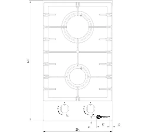 Варочная панель Schtoff H3001C02IS Black