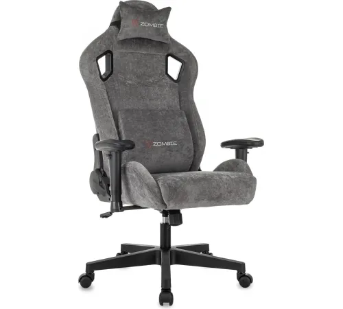 Игровое геймерское кресло Zombie Ghost Fabric серый Light-19