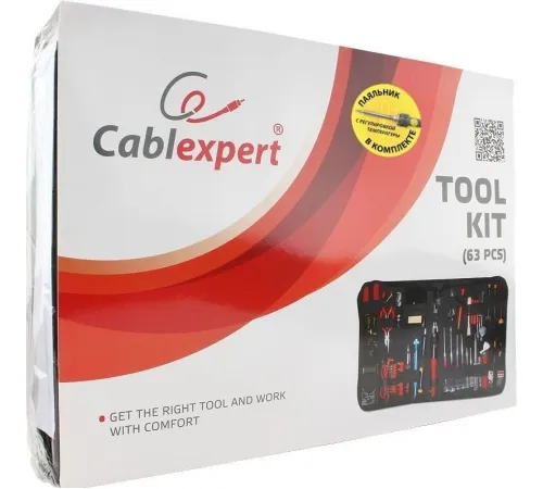 Электромонтажный набор Cablexpert TK-ELEC 63 предмета