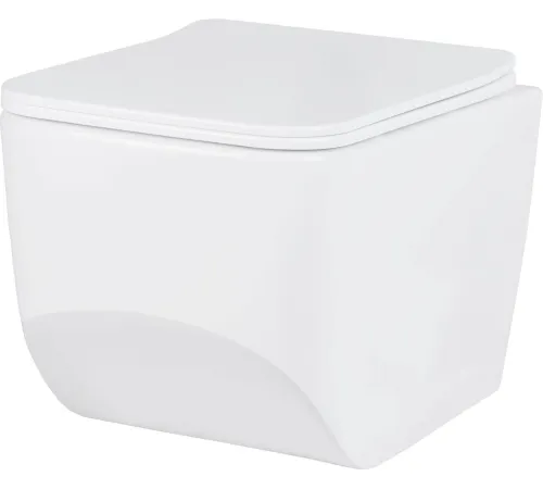 Унитаз подвесной Roxen Boro в комплекте с инсталляцией StounFix Dual Fresh 6 в 1 968466 кнопка: брашированное золото