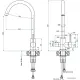 Смеситель GranFest QUARZ GF-Z5420 черный