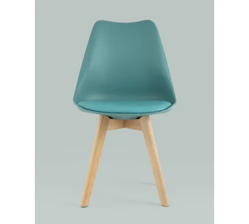 Стул Stool Group Frankfurt New Y863 серо-зеленый/деревянные ножки