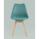 Стул Stool Group Frankfurt New Y863 серо-зеленый/деревянные ножки