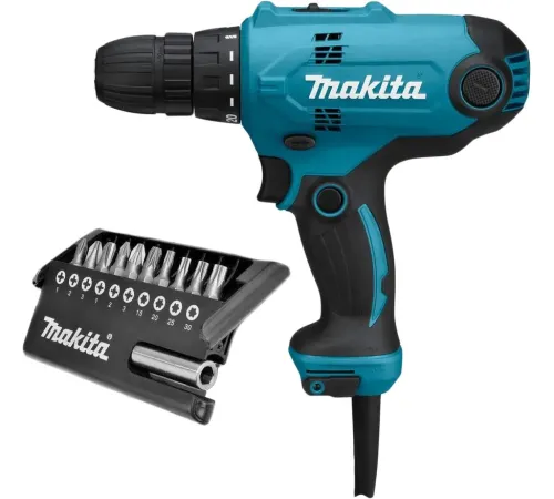 Дрель-шуруповерт Makita DF0300X2 набор оснастки D-30651