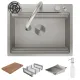 Кухонная мойка Roxen Stage Plus 560250-60-S многофункциональная 8 в 1 60*48/текстурный сатин