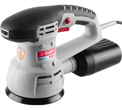 Эксцентриковая шлифмашина  Зубр ЗОШМ-450-125