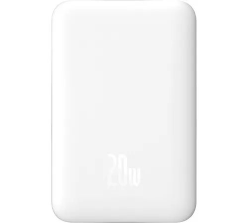 Внешний аккумулятор Baseus Magnetic Mini Air Wireless Fast Charge Power Bank 20W 10000mAh белый