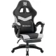 Игровое геймерское кресло Defender Runa Pro черный/белый