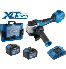 Угловая шлифмашина Bull CSG 1812-1 SR XLTpro Xcase 1333998 с 2-мя АКБ, кейс