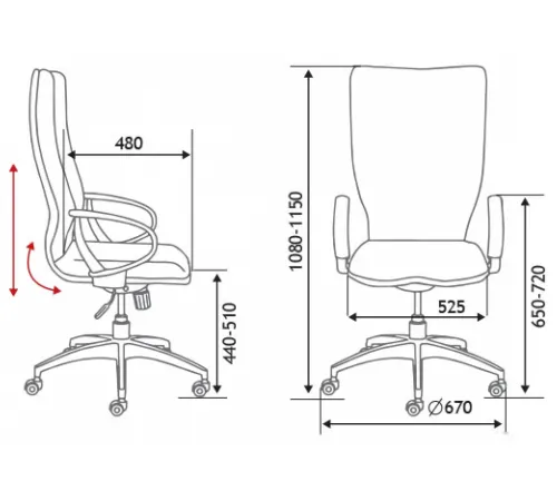 Кресло Norden IQ CX0898H-0-56 белый/голубой