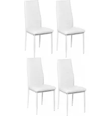 Стул Mio Tesoro Джия DC-060KD 4 шт, белый/белый