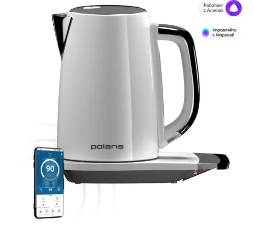 Электрический чайник Polaris PWK 1755CAD WIFI IQ Home белый