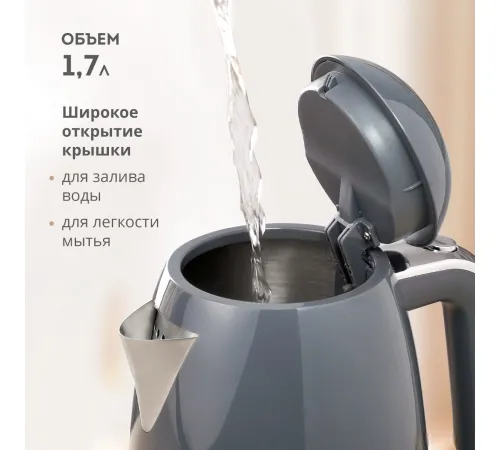 Электрический чайник Galaxy Line GL0332 графитовый