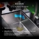 Кухонная мойка Roxen Simple 560220-70 сатин с коландером и дозатором
