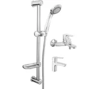Комплект смесителей Rubineta Uno-10 + Uno-18 + Varianta – Delta 625025