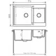 Кухонная мойка Polygran Brig-772 песочный 302