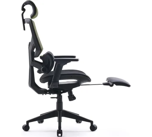 Кресло CACTUS CS-CHR-MC01-LGNBK черный/салатовый