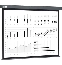 Проекционный экран CACTUS Wallscreen 180x180 CS-PSW-180X180-SG