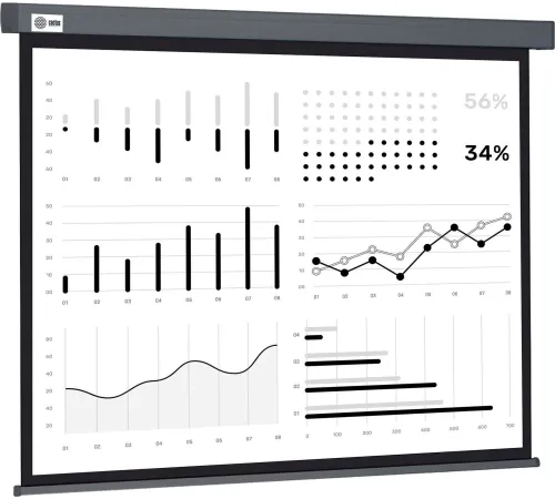 Проекционный экран CACTUS Wallscreen 180x180 CS-PSW-180X180-SG