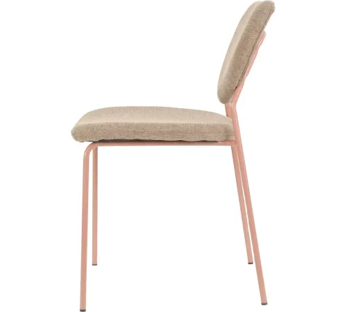 Стул Stool Group Gigi DRC-9155 коричневый/ножки розовые