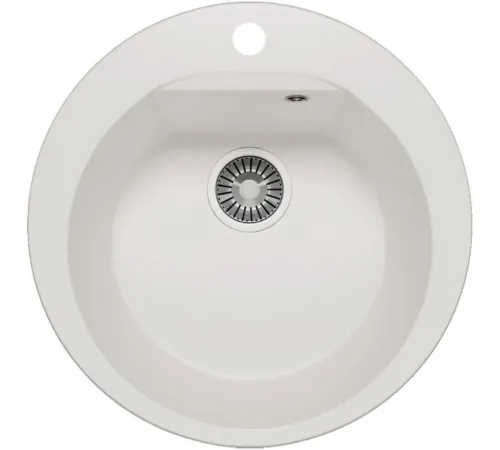 Кухонная мойка Polygran Atol-520 белый хлопок 36