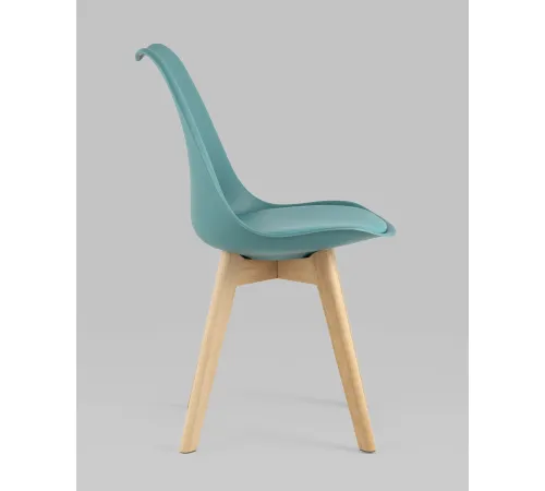 Стул Stool Group Frankfurt New Y863 серо-зеленый/деревянные ножки