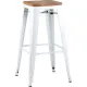 Табурет Stool Group TOLIX WOOD барный белый глянцевый