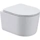 Унитаз подвесной Roxen Simple Compact в комплекте с инсталляцией StounFix Dual Fresh 6 в 1 966614 кнопка: бежевый