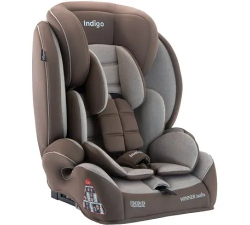 Детское автокресло Indigo Winner Isofix YB706B бежевый/коричневый