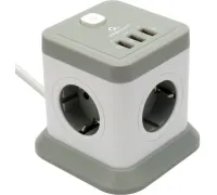Сетевой фильтр Cablexpert TWR-4-U3-W-3