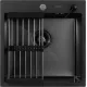 Кухонная мойка ARFEKA ECO AR мойка 500*500, коландер, дозатор Black Decor
