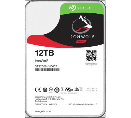 Жесткий диск Seagate Ironwolf 12TB ST12000VN0007