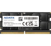 Оперативная память ADATA 8ГБ DDR5 SODIMM 4800 МГц AD5S48008G-S