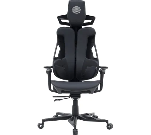 Игровое геймерское кресло CACTUS CS-CHR-DUO-BBK черный кожзам