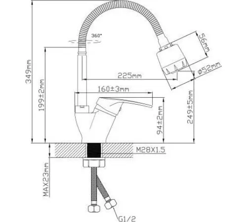 Смеситель Econoce EC0691BL