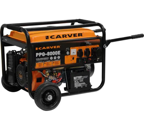 Бензиновый генератор Carver PPG-8000E