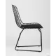 Стул Stool Group Bertoia с черной подушкой черный
