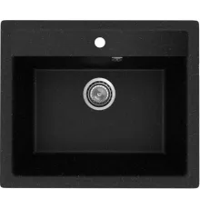 Кухонная мойка Practik PR-M 565-004 черный оникс