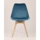 Стул Stool Group Frankfurt велюр синий