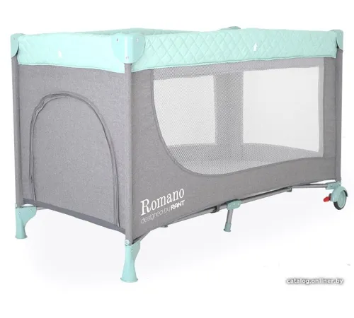 Манеж-кровать Rant Romano RP100 grey/green