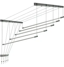 Сушилка для белья Comfort Alumin Group Потолочная 5 прутьев Silver Style 250 см алюминий