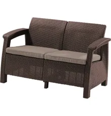 Садовый диван Keter Corfu Love Seat коричневый