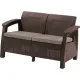 Садовый диван Keter Corfu Love Seat коричневый