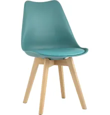 Стул Stool Group Frankfurt New Y863 серо-зеленый/деревянные ножки