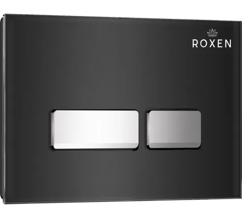 Унитаз подвесной Roxen Royal Matt в комплекте с инсталляцией StounFix Dual Fresh 6 в 1 968297 кнопка: черный/хром