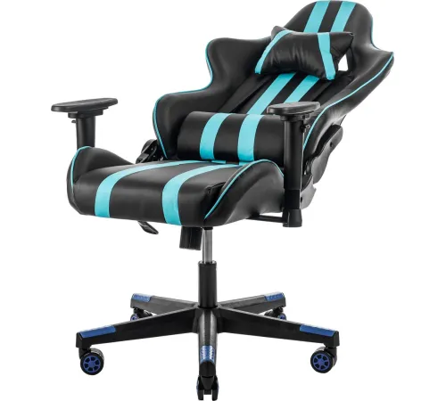 Игровое геймерское кресло Mio Tesoro Control 8051 черный/синий