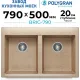 Кухонная мойка Polygran Brig 790 песочный