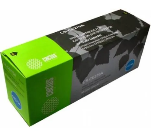 Картридж CACTUS CS-CE270A аналог HP CE270A