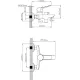 Смеситель Econoce D35-A 570 EC0573BL черный